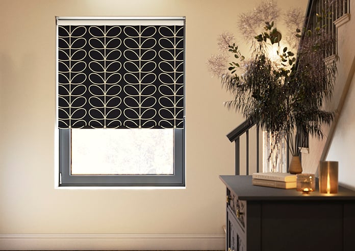 Orla Kiely Jumbo Linear Stem, Liquorice - Twist&Fit Roller Blind - Image 3